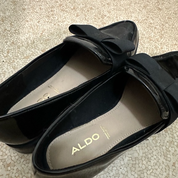 ALDO 🖤 Patent bow loafers!!! - Picture 5 of 6
